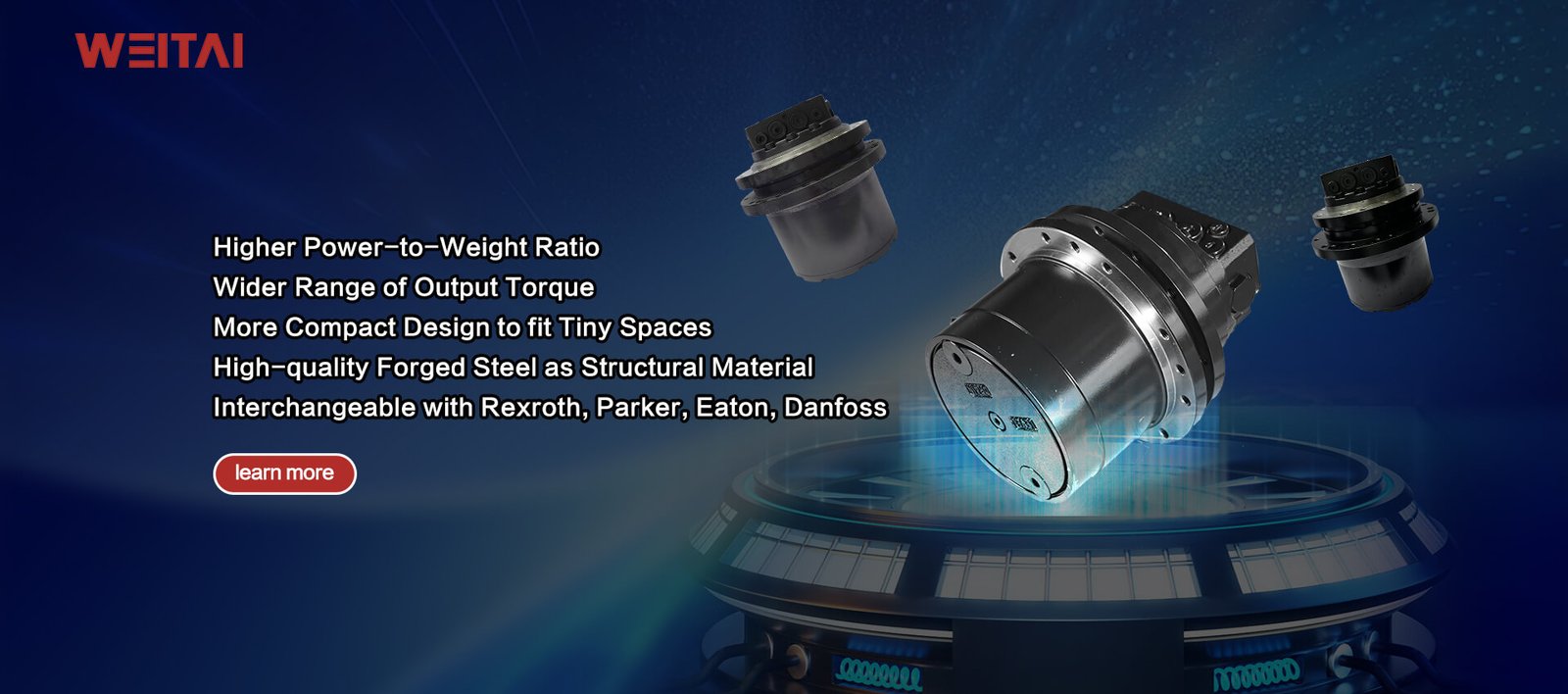 Key Features of WEITAI Hydraulic Final Drive Motors